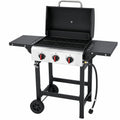 3-Burner Propane Gas Grill with Cast Iron Grates, 30,000 BTU